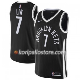 Brooklyn Nets Jeremy Lin 7 Nike City Edition Miesten Pelipaidat Swingman 